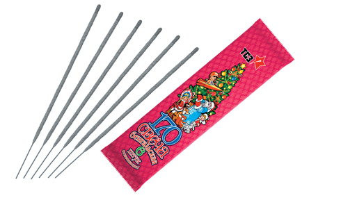  Бенгальские свечи 6 шт 170 мм в пакете  в Каспийске